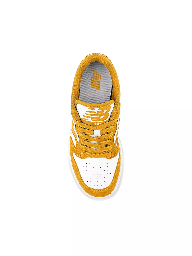 New balance leder kinder gold top